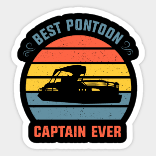 Best pontoon captain ever Sticker